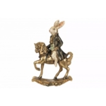 Dekoracija A lot RABBIT RIDING 15x6x24cm