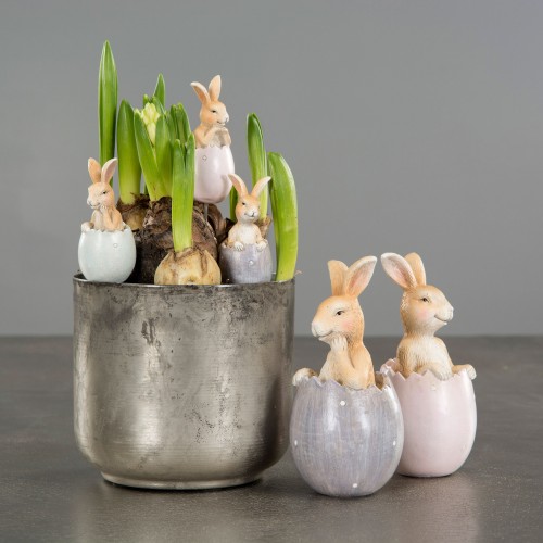 Dekoracija įsmeigiama Rabbit Friends Egg mix