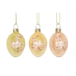 Dekoracija kiaušinis kabin. Egg Glass Cherry Blossom Mix, 6 cm