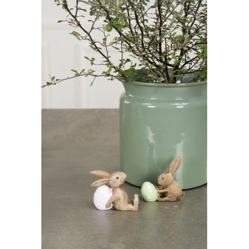 Dekoracija Rabbit With Egg Poly Mix