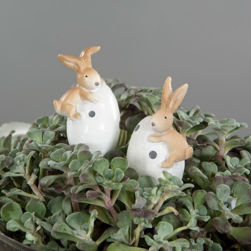 Įsmeigiama dekoracija A Lot Rabbit on Egg, Mix, 5 cm