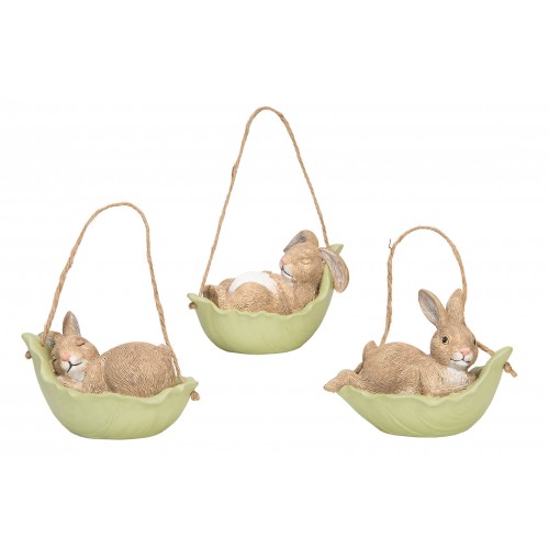 Kabinama dekoracija, Bunnies on Cabbage Leaf, mix