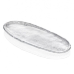 Ovali lėkštė IVV DIAMANTE, skaidrios sp., 34x15 cm