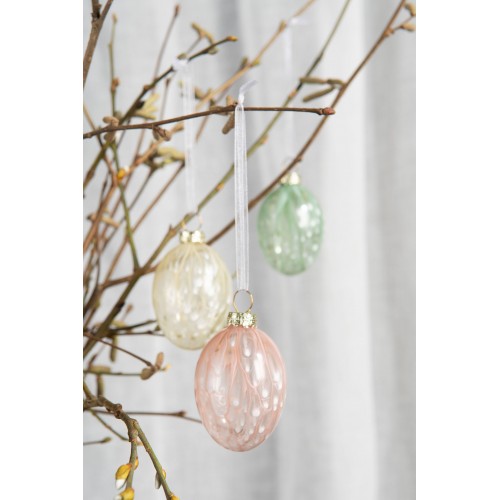 Pakabinama dekoracija A Lot Egg Glass Pastel color mix, 1 vnt