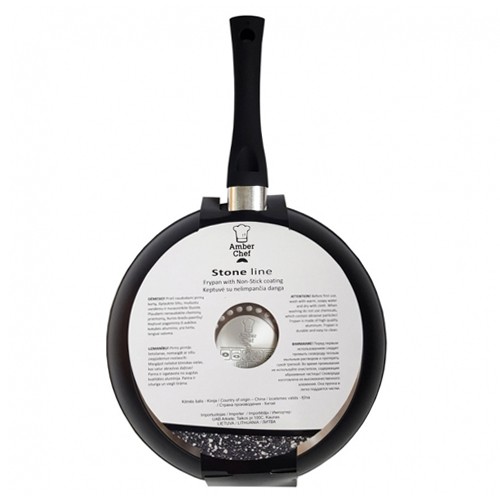 Indukcinė keptuvė Amber Chef STONE LINE, 24 cm
