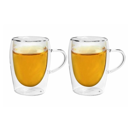 Dviejų dvigubo stiklo puodelių rinkinys Amber Chef, 300 ml