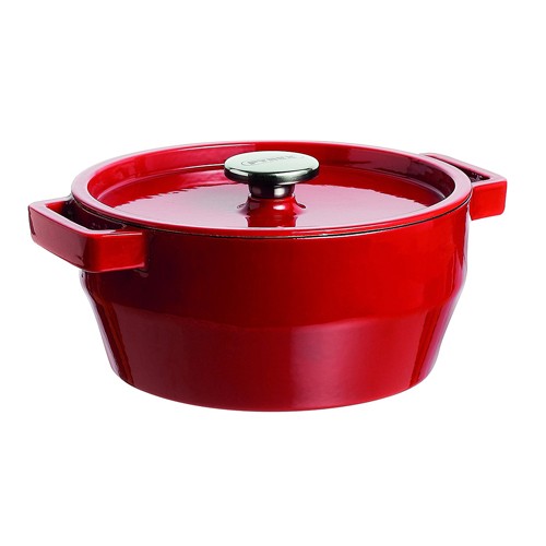 Raudonas ketaus puodas Pyrex SLOWCOOK, 28 cm 6,3 l