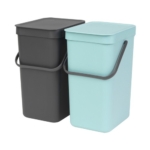 Rūšiavimo šiukšlių dėžės Brabantia SORT&GO, 2x12 l