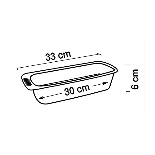 Stačiakampė metalinė kepimo forma Pyrex MAGIC, 30 cm
