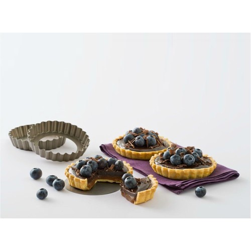 Dviejų kepimo formų tartaletėms rinkinys Pyrex ASIMETRIA, 10 cm