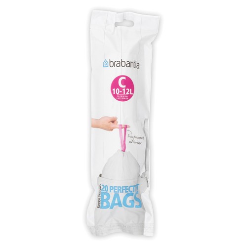 Šiukšlių maišai Brabantia PERFECTFIT C dydis 10-12 l, 20 vnt.
