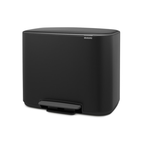 Šiukšlių dėžė rūšiavimui Brabantia MATT BLACK BO, 3x11 l