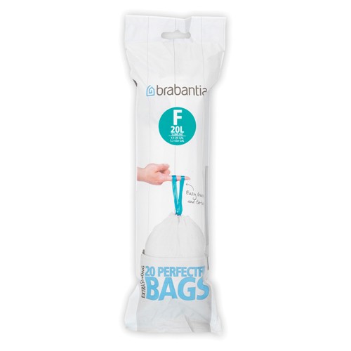 Šiukšlių maišai Brabantia SLIMLINE F dydis 20 l, 20 vnt.