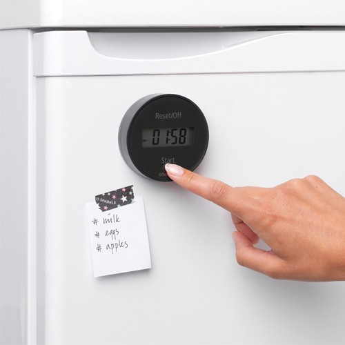 Pilkas virtuvės laikmatis Brabantia TASTY+, 7,5 cm
