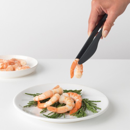 Pilkos virtuvinės žnyplės Brabantia TASTY+, 29,2 cm
