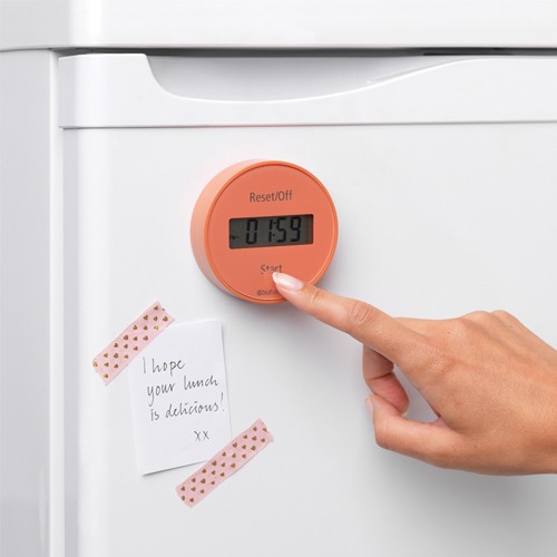 Oranžinis virtuvės laikmatis Brabantia TASTY+, 7,5 cm