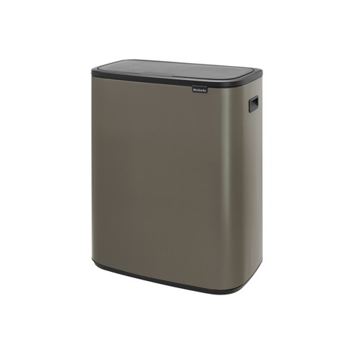 Šiukšlių dėžė rūšiavimui Brabantia BO TOUCH BIN PLATINUM, 2x30 l