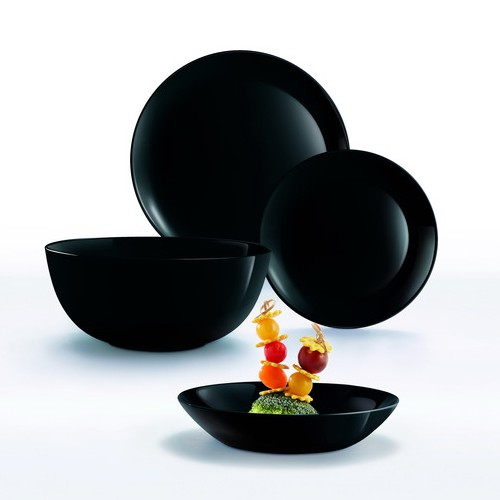 Juoda lėkštė Luminarc DIWALI, 25 cm