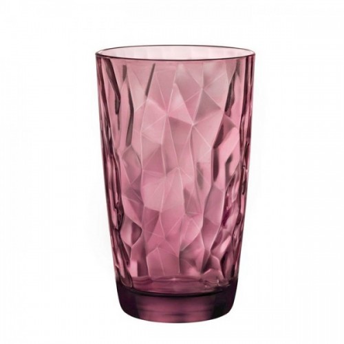 Aukšta stiklinė Bormioli Rocco DIAMOND, purpurinės sp., 470 ml