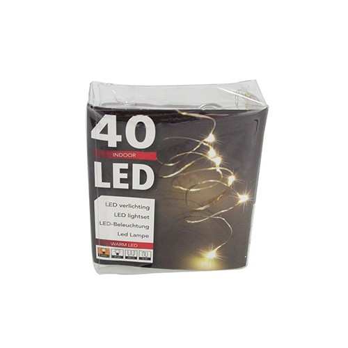 LED girlianda, 40 lempučių