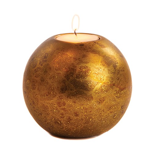 Auksinės/rudos spalvos žvakidė GOODWILL, 10 cm