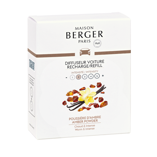 Automobilio kvapo papildymas Maison Berger AMBER POWDER, 2vnt