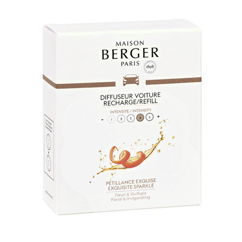 Automobilio kvapo papildymas Maison Berger, EXQUISITE SPARKLE, 2 vnt.