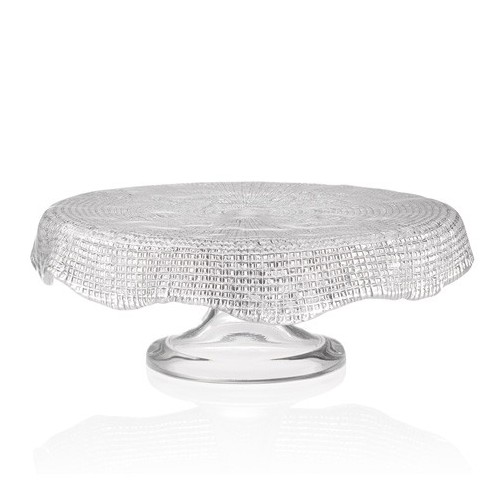 Tortinė ant kojelės IVV DIAMANTE CLEAR, 26 cm
