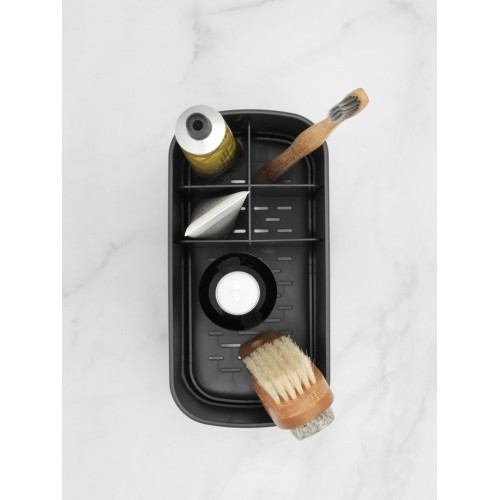 Pilkas vonios kambario daiktų stovas Brabantia