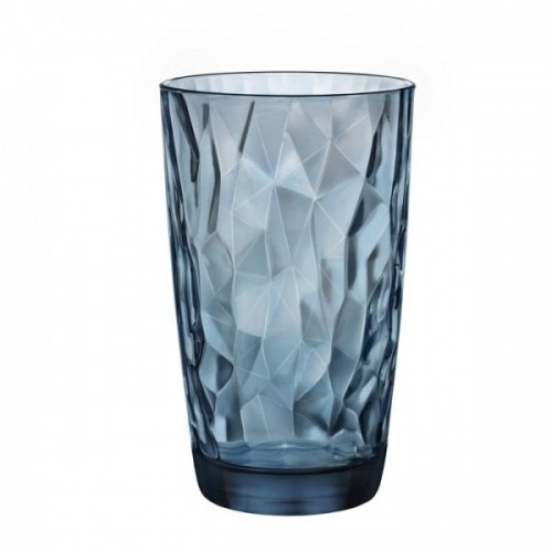 Aukšta stiklinė Bormioli Rocco DIAMOND, mėlynos sp., 470 ml, nuomai