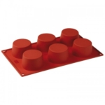 Silikoninė kepimo forma keksiukams Paderno, 17,5x30, 6vnt*