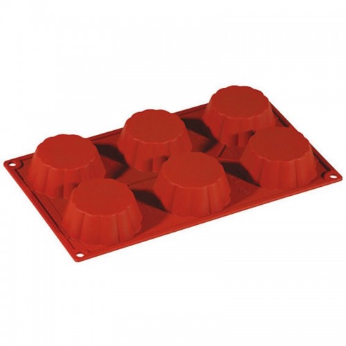 Silikoninė kepimo forma Paderno BRIOCHETTES, 17,5x30cm, 6vnt*