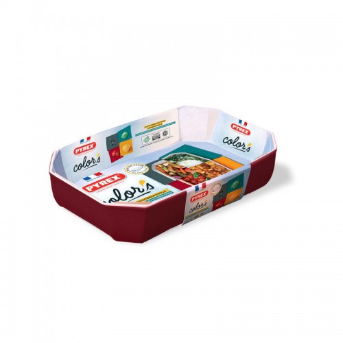 Kepimo forma Pyrex COLORS, raudona, 33x22cm 3,2l