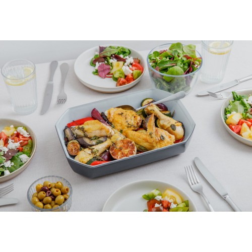 Kepimo forma Pyrex COLORS, pilka, 33x22cm 3,2l