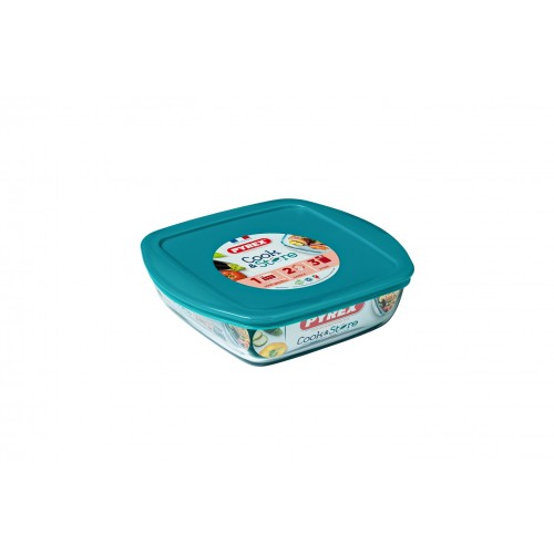 Kepimo forma Pyrex COOK&STORE su dangčiu, 25x22cm, 2,2l