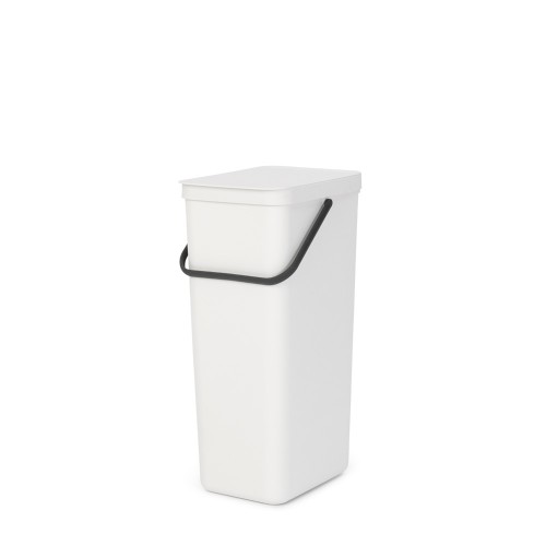 Šiukšlių dėžė Brabantia Sort & Go White, 40 L