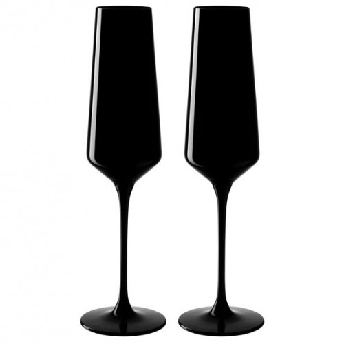 Taurės šampanui LEONARDO ETNA,  juodos, 280ml, 2vnt