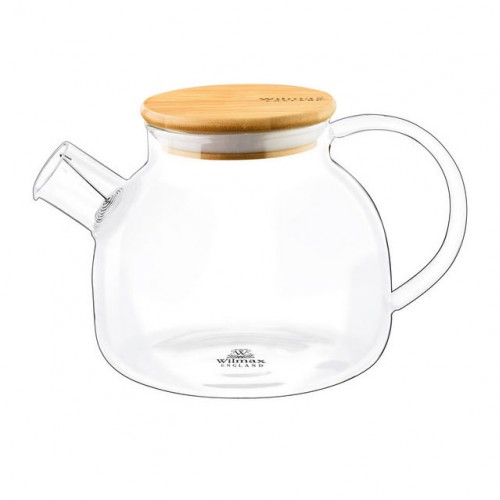 Skaidrus termo arbatinukas su bambukiniu dangteliu Wilmax, 950 ml