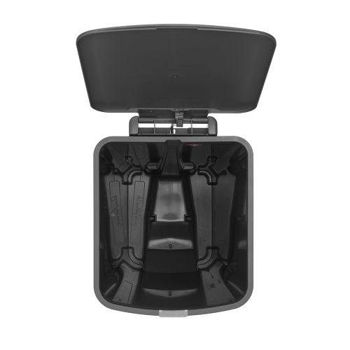 Tamsiai pilka šiukšlių dėžė su pedalu Brabantia STEPUP, 40 L