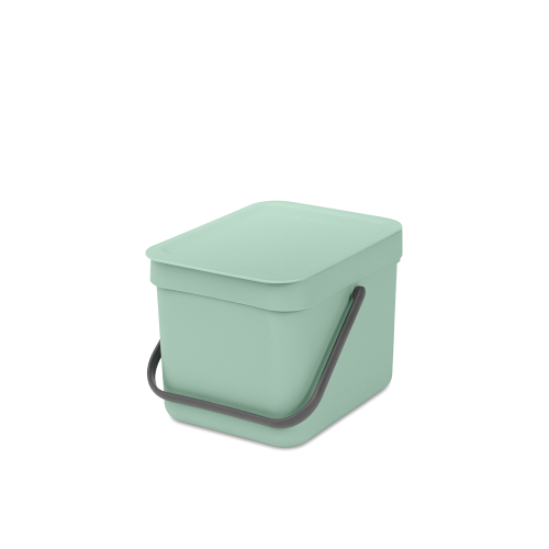 Šviesiai žalia šiukšlių dėžė Brabantia SORT & GO, 6 L