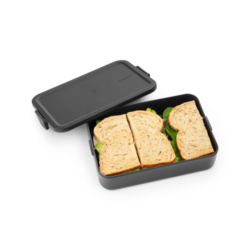 Pietų dėžutė Brabantia Make & Take Bento, su skyreliais, tamsiai pilkos sp., didelė
