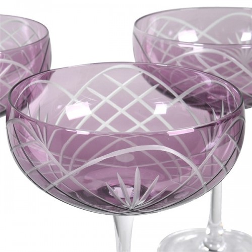 Taurė saldžiam šampanui BLUSH ETCHED CHAMP, rožinės sp.