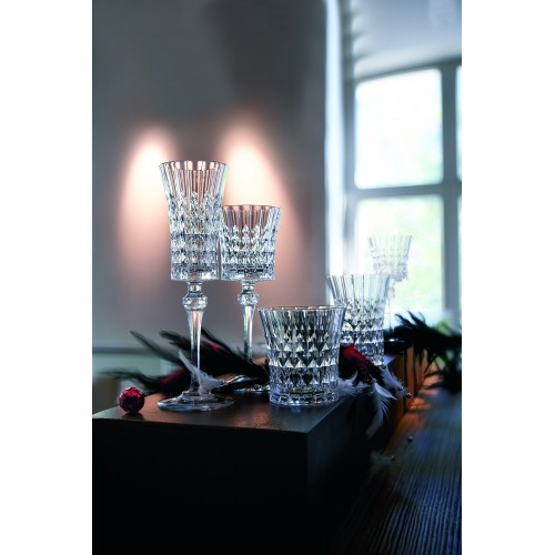 Aukštų stiklinių rinkinys Cristal d‘arques, LADY DIAMOND, 6 vnt, 360 ml,