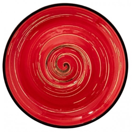 Lėkštutė po puodeliu Wilmax SPIRAL, raudona, 15 cm