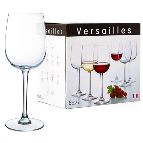 Taurių raudonam vynui rinkinys Luminarc VERSAILLES 360 ml, 6vnt.