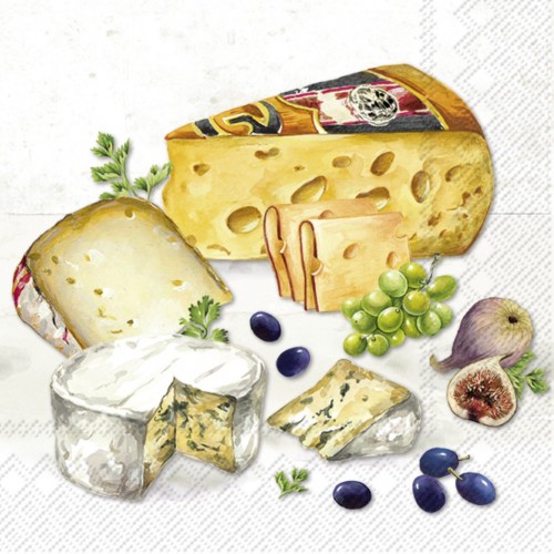 Servetėlės IHR CHEESE SELECTION, Įvairių sp. 33 x 33 cm