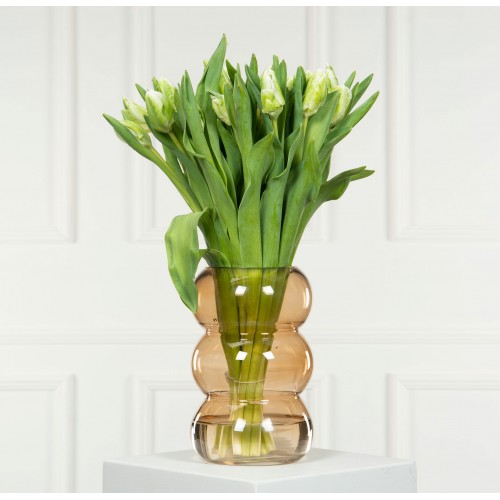 Vaza A Lot TULIP FUDGE ruda, 22 cm