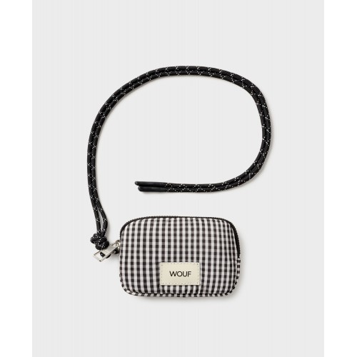 Dėklas monetoms Wouf CHLOE, juoda/balta sp., 13x8.5x2 cm