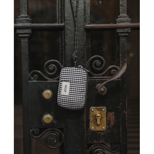 Dėklas monetoms Wouf CHLOE, juoda/balta sp., 13x8.5x2 cm