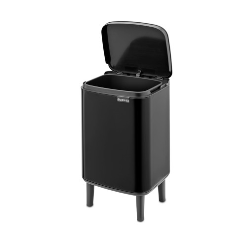 Šiukšlių dėžė Brabantia BO HI, juodos sp., 7l